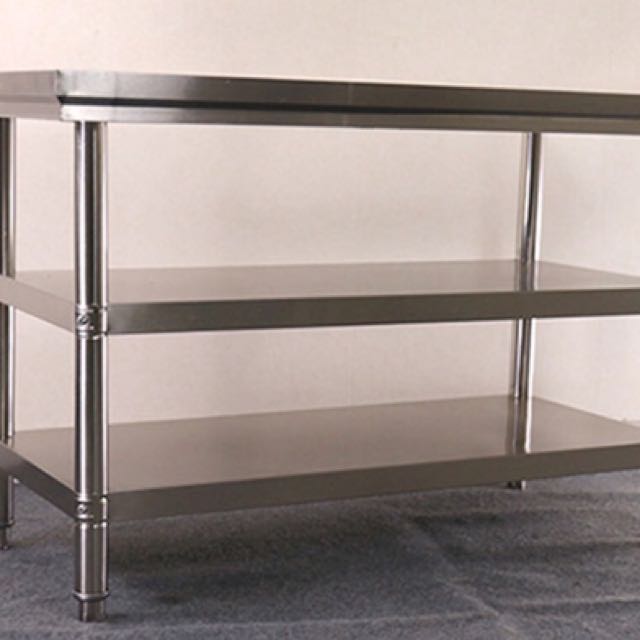 Stainless Steel 3 Layers Table Kitchen Island Furniture Tables Chairs On Carousell
