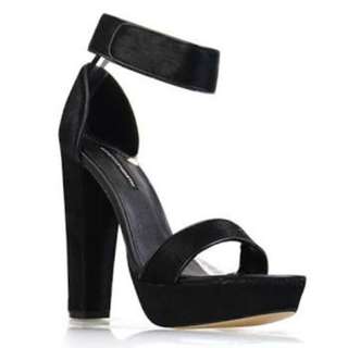 Windsor Smith Malibu Heels in Black Pony sz 7
