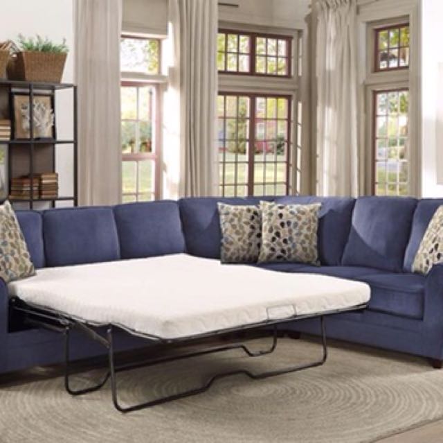 Chenille Fabric Sectional Sofa Baci Living Room
