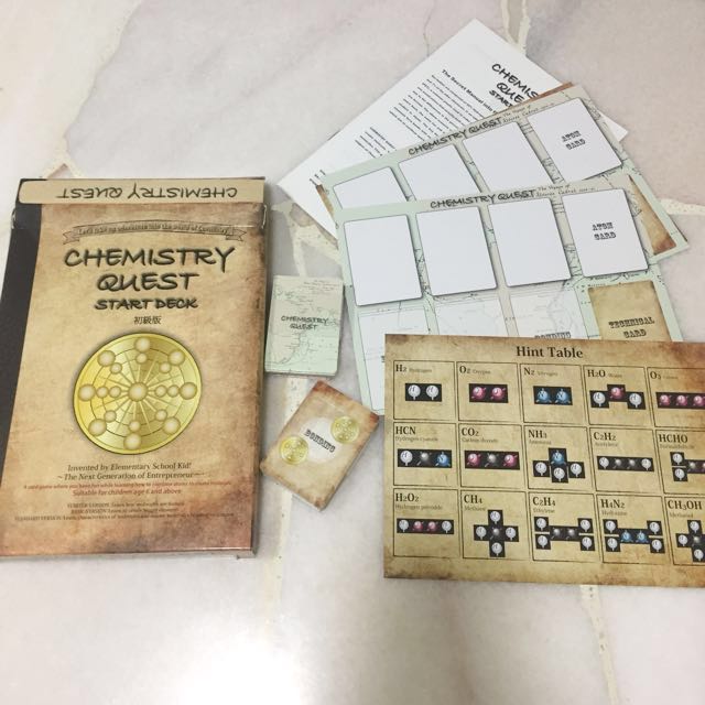 Chemistry card game quest start deck, Hobbies & Toys, Toys & Games on