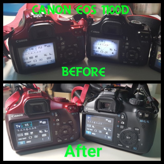 dslr lcd replacement photography on