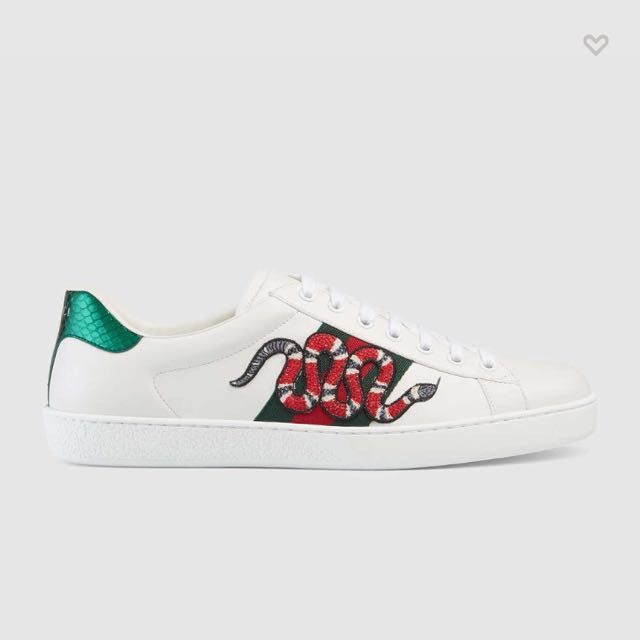 gucci embroidered sneakers