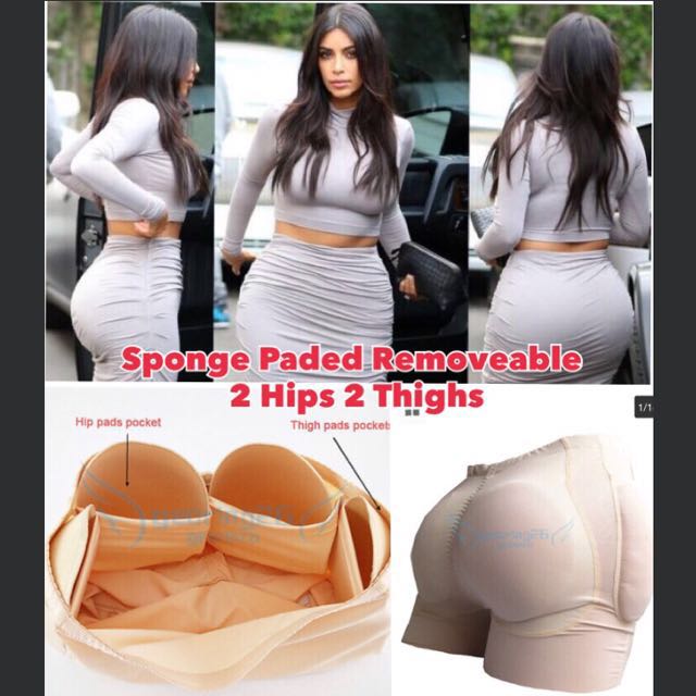 Hip Up Sponge Padded Panties Enhancing Bum Butt Shapewear Removeable Pads  Set with Pants , Women's Fashion, New Undergarments & Loungewear on  Carousell