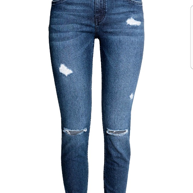 h&m regular waist skinny jeans