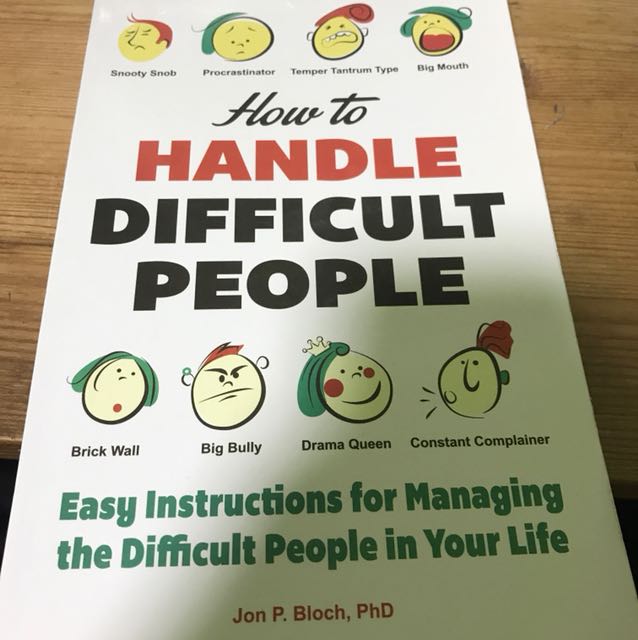 How To Handle Difficult People Books Stationery Fiction On