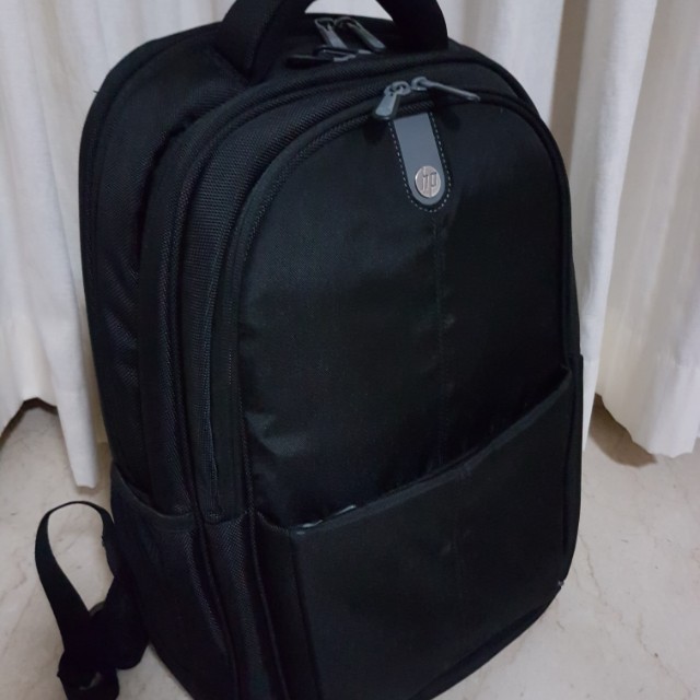 HP laptop backpack with 3 main compartments front zipper 2 side pockets Men s Fashion Bags Belt bags Clutches and Pouches on Carousell