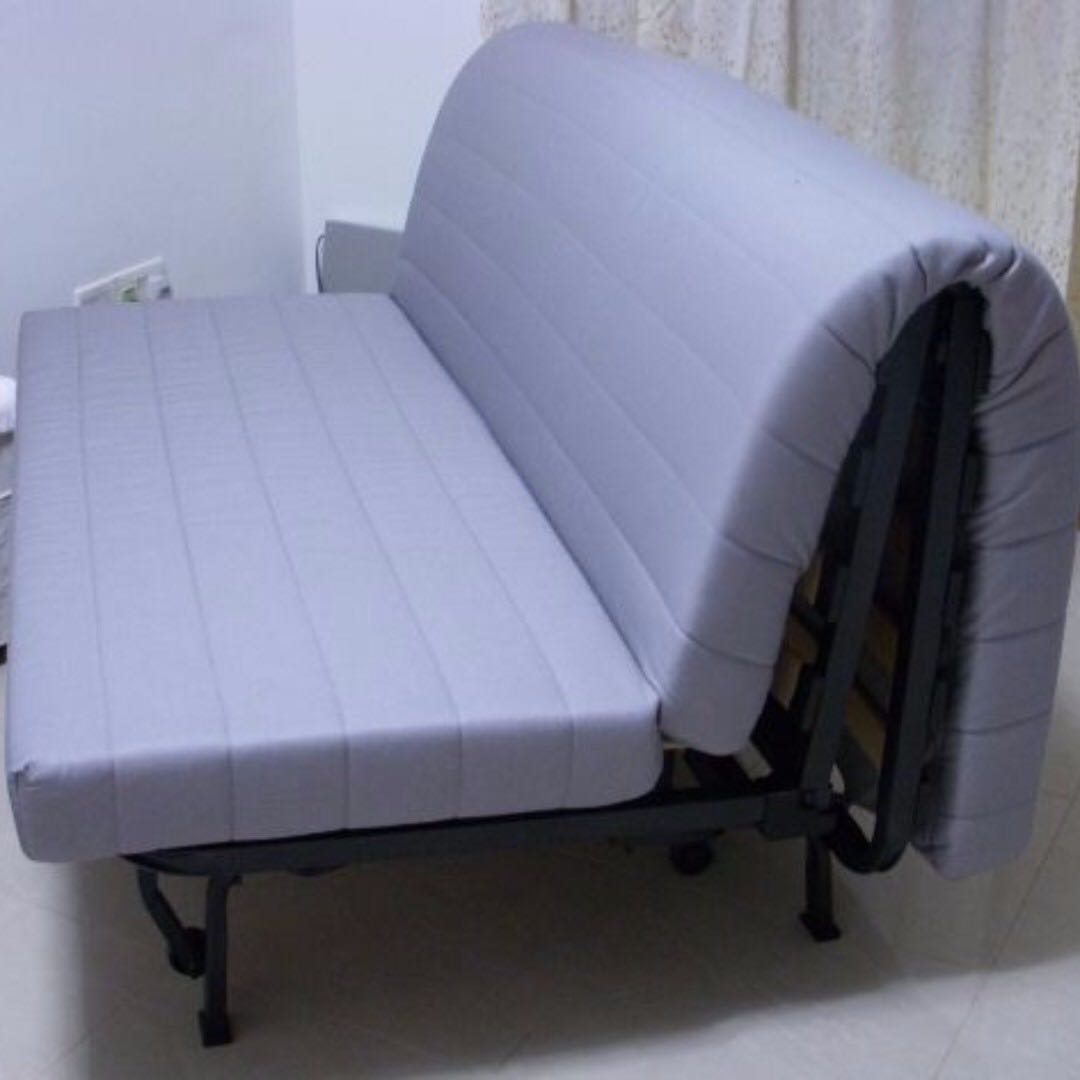 IKEA LYCKSELE 2SEAT SOFA BED (+ FREE BED SHEETS), Furniture & Home