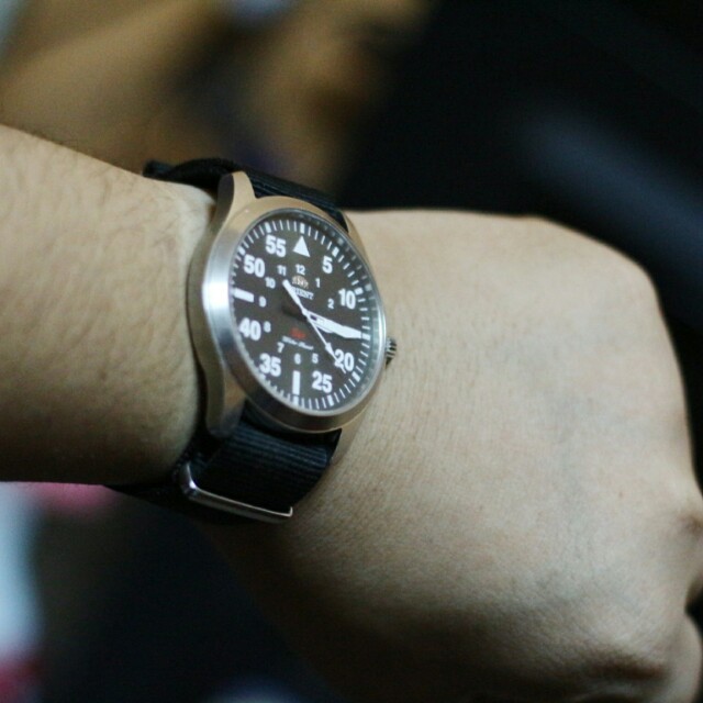 Jam Orient Orient Watch FUNG2001B Aviator Men s Fashion