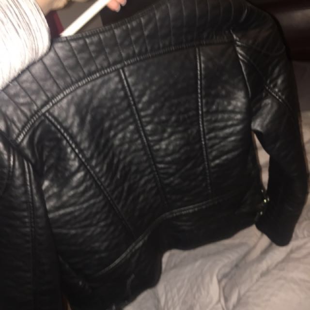 lyla leather biker jacket