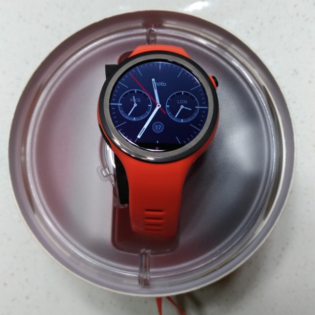 moto 360 sport orange