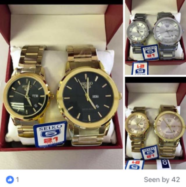 seiko 5 couple watch