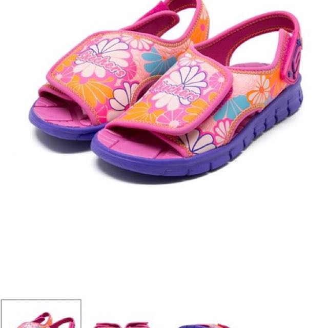 skechers slippers kids purple