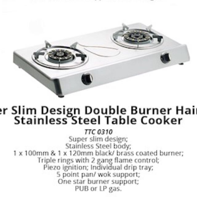 5 burner table top gas stove