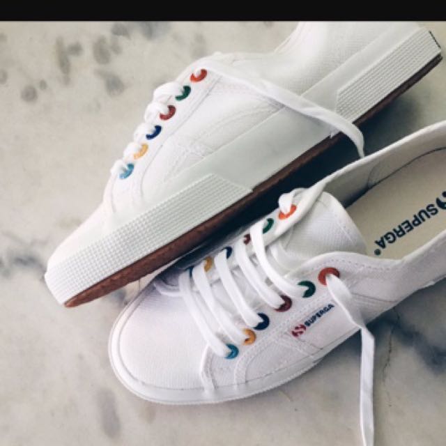 Superga 2750 White Colored Rivets Women s Fashion Footwear Sneakers on Carousell