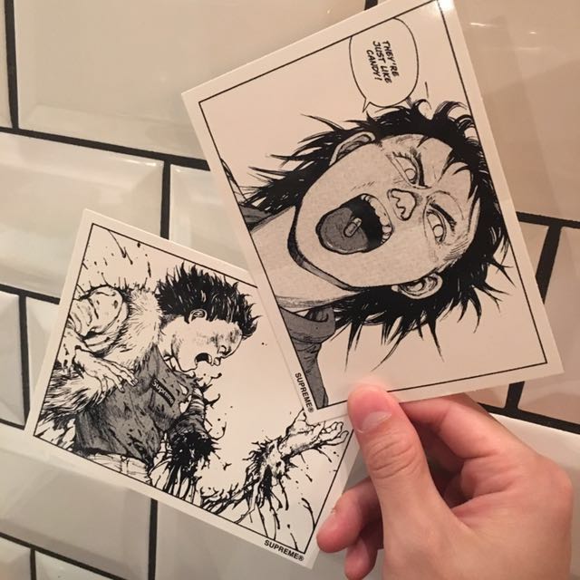 Supreme X Akira Sticker Men s Fashion Watches Accessories