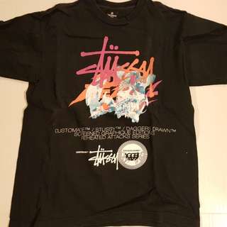 Stussy daggers drawn customade t-shirt tee