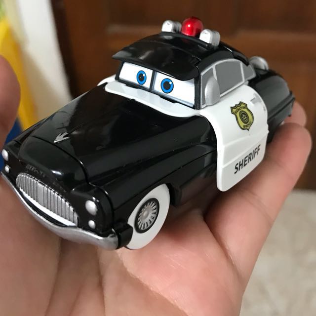 Disney Cars Sheriff Toy Police Car Toys Games Bricks