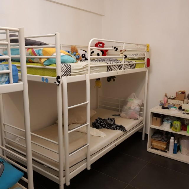 Ikea double decker bed frame, Furniture & Home Living, Furniture, Bed