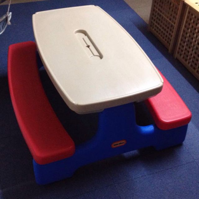 Little Tikes Large Folding Picnic Table Easy Store Play Table Not