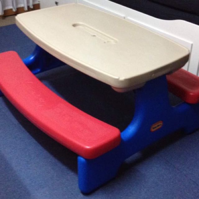 Little Tikes Large Folding Picnic Table Easy Store Play Table Not