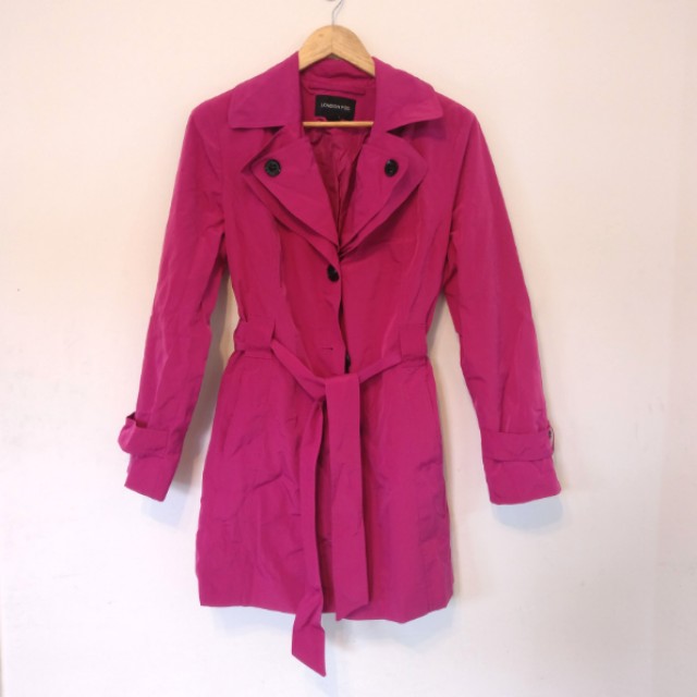 London fog clearance pink trench coat