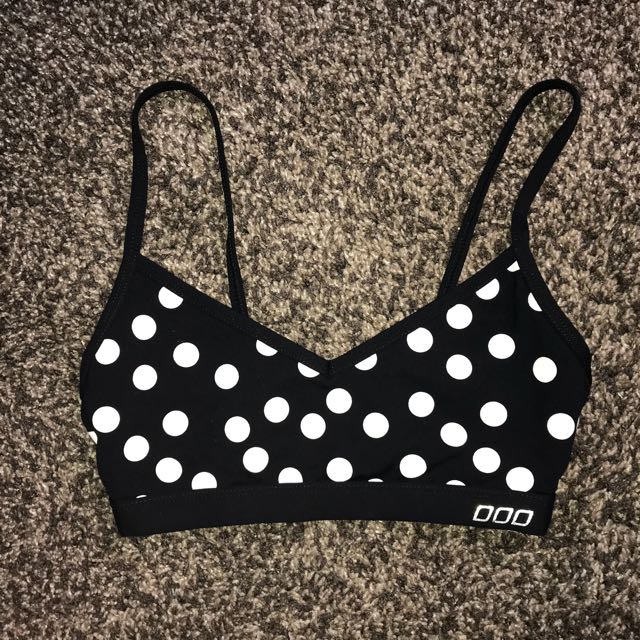 polka dot sports bra