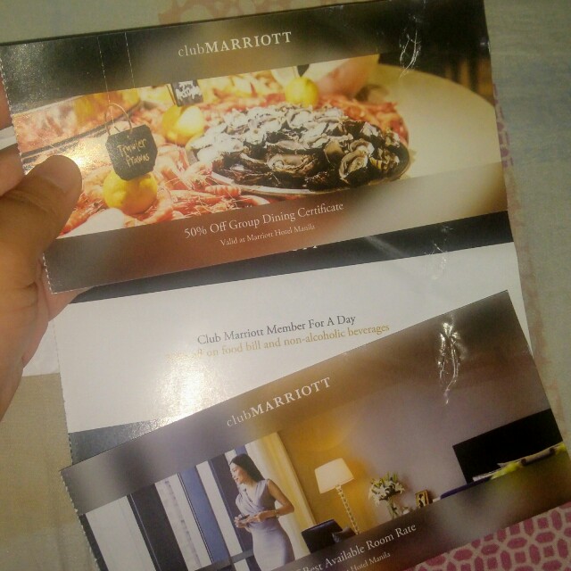 Marriott Hotel 50 Off Voucher (Group Dining Certificate for Marriott