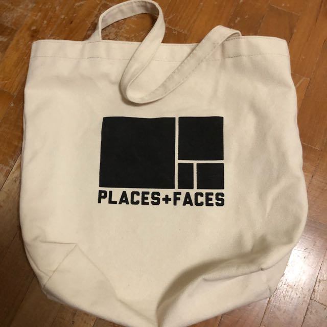 places and faces tote bag