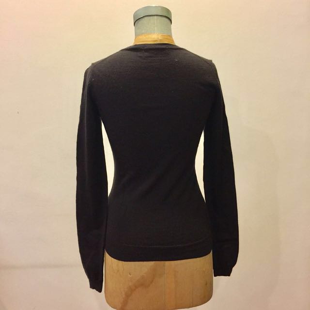 Uniqlo Black Extra Fine Merino Wool Sweater Size Xs Women S Fashion Clothes Tops On Carousell