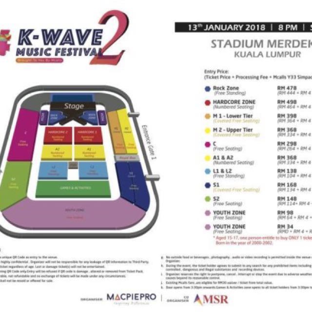 WTB Rock Zone KWave Concert Ticket, Tickets & Vouchers, Event Tickets