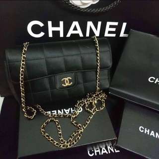 保證正品-CHANEL超美鍛面菱格紋鏈包