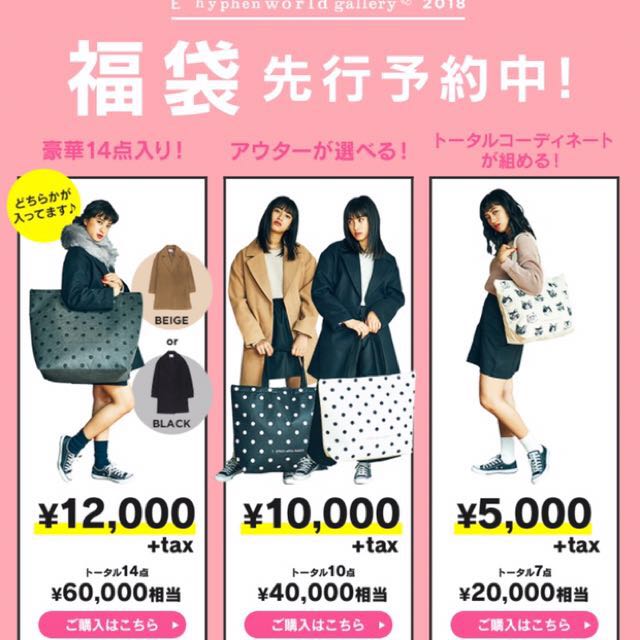 日本18福袋預售 她的時尚 包包在旋轉拍賣