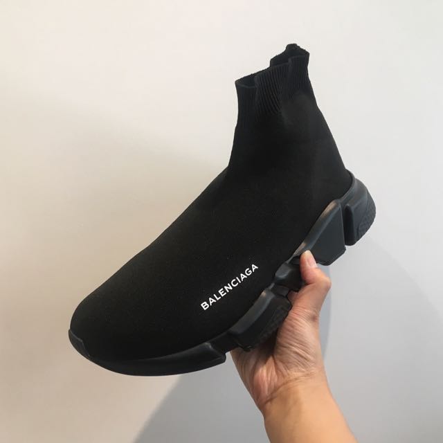 For sale Womens Balenciaga Speed Trainers Mid Black White
