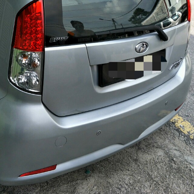 Bumper belakang Myvi. Rear bumper Myvi + reverse sensor 