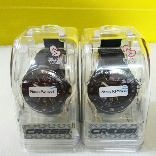 Cressi Traveller Dual Time Cressi Sub Orologio Tuba Plongée Montre