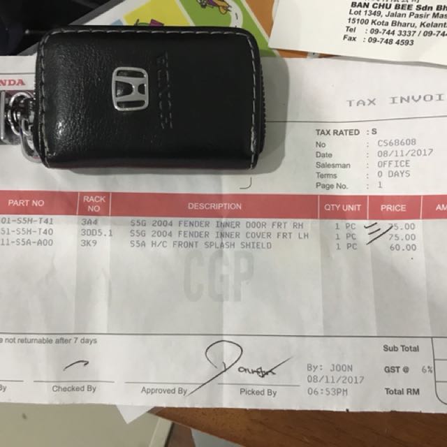Daun pisang honda es facelift, Auto Accessories on Carousell