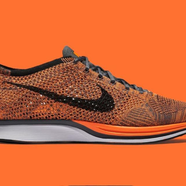 nike flyknit orange womens