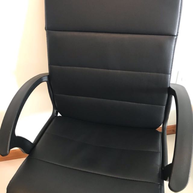 IKEA Torkel black swivel office chair, Furniture & Home Living, Furniture, Chairs on Carousell