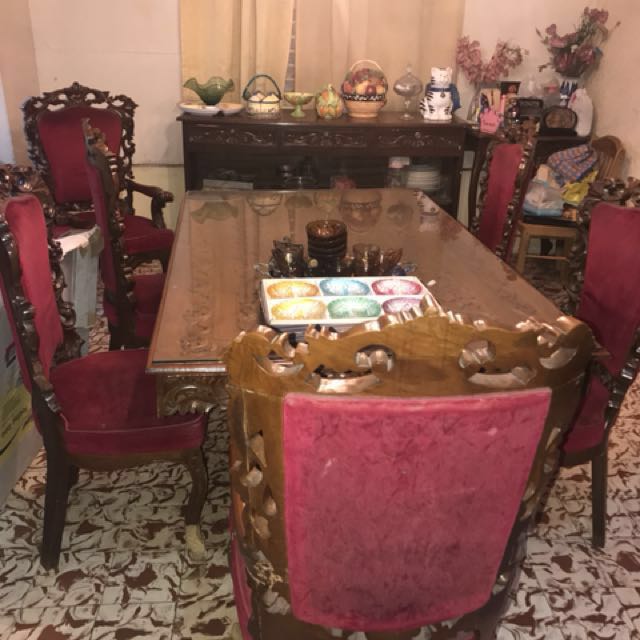 Narra Dining Set 6 Chairs Antiques Antique Furniture On Carou