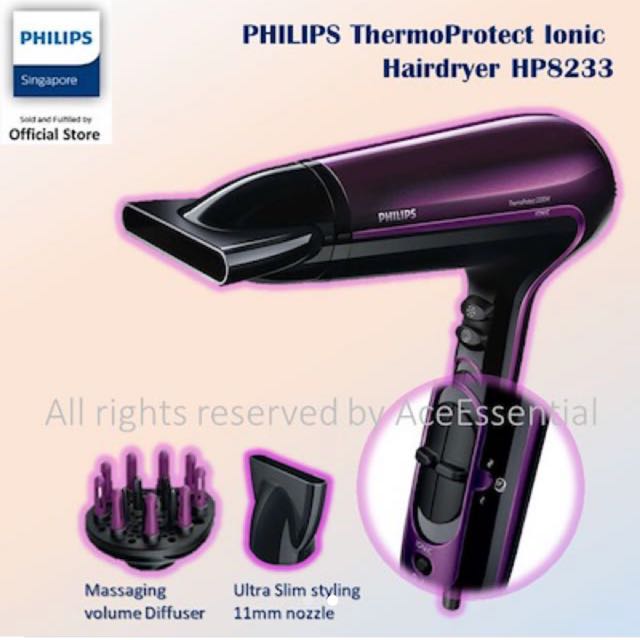Secadora philips sales thermoprotect ionic hp8233
