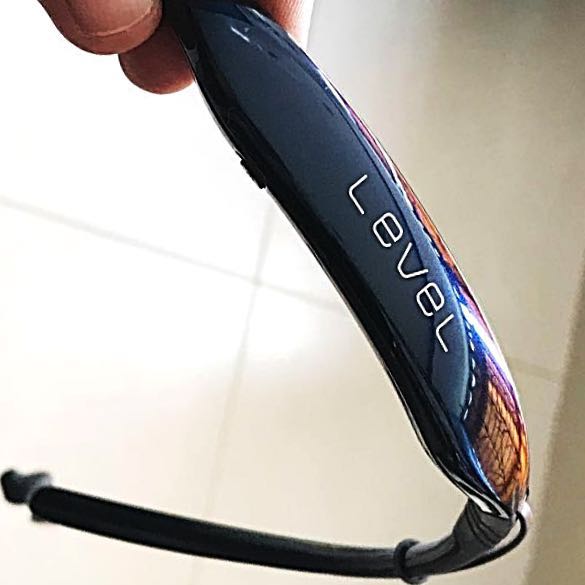 Samsung Level U Bluetooth headset navy blue Audio Headphones Headsets on Carousell