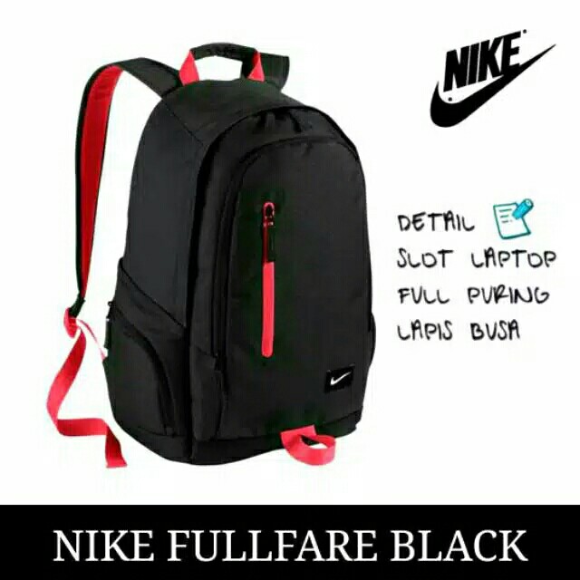TAS Backpack NIKE Grade ori TAS punggung Tas laptop Tas sekolah Tas pria