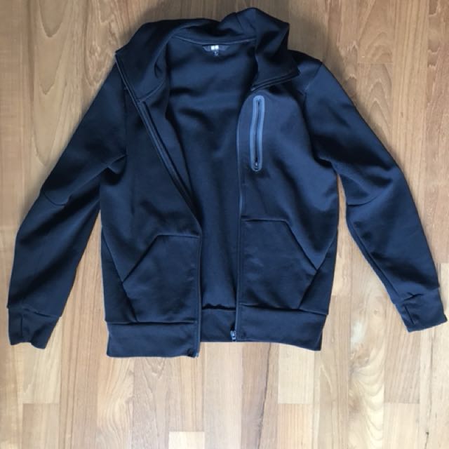 Uniqlo Black Hoodie Jacket Size M Women S Fashion Clothes Outerwear On Carousell
