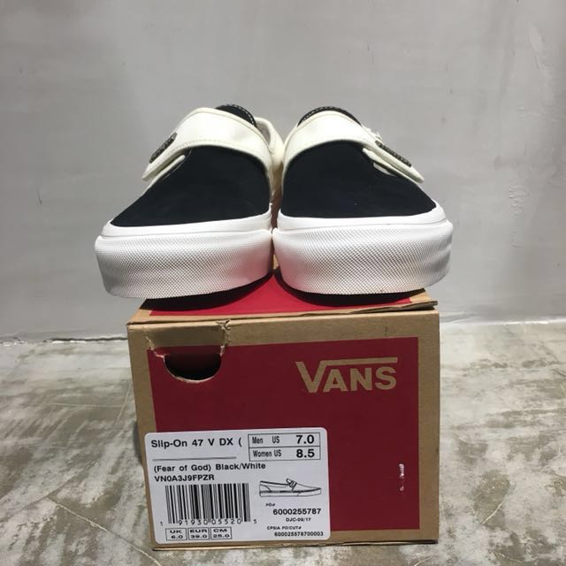 vans fog slip on