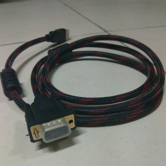 VGA to HDMI cable, Computers & Tech, Parts & Accessories, Cables ...