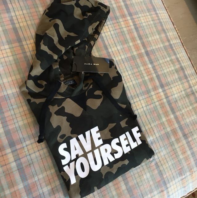 Army t shirt zara discount