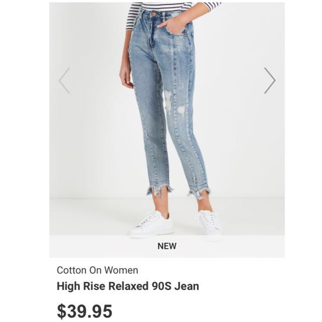 cotton on high 90s jeans