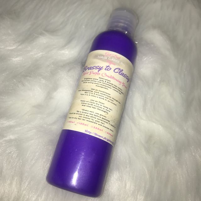 Brassy To Classy Hair Purple Conditioning Toner On Carousell