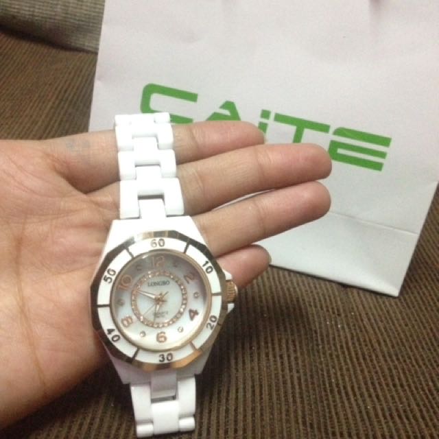 Caite watch Longbo ceramic gold Women s Fashion Watches Accessories Watches on Carousell