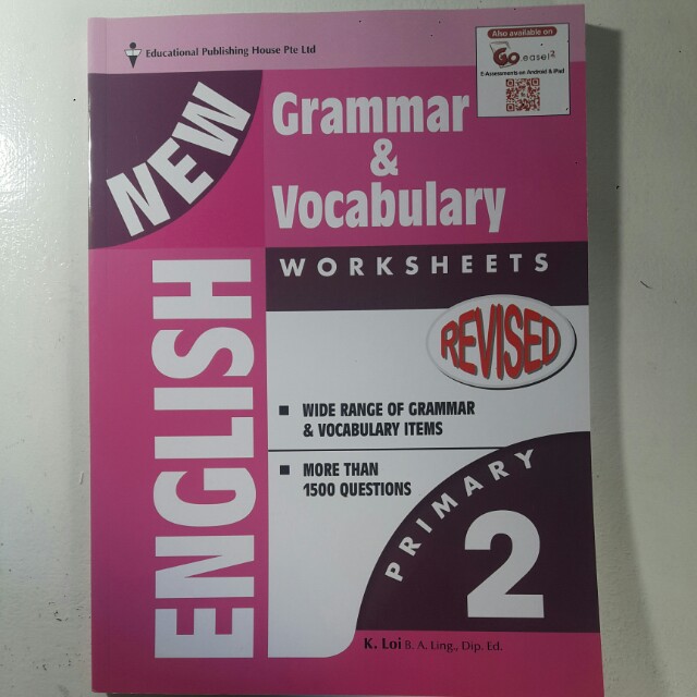english grammar and vocabulary worksheets primary 2 hobbies toys books magazines textbooks on carousell